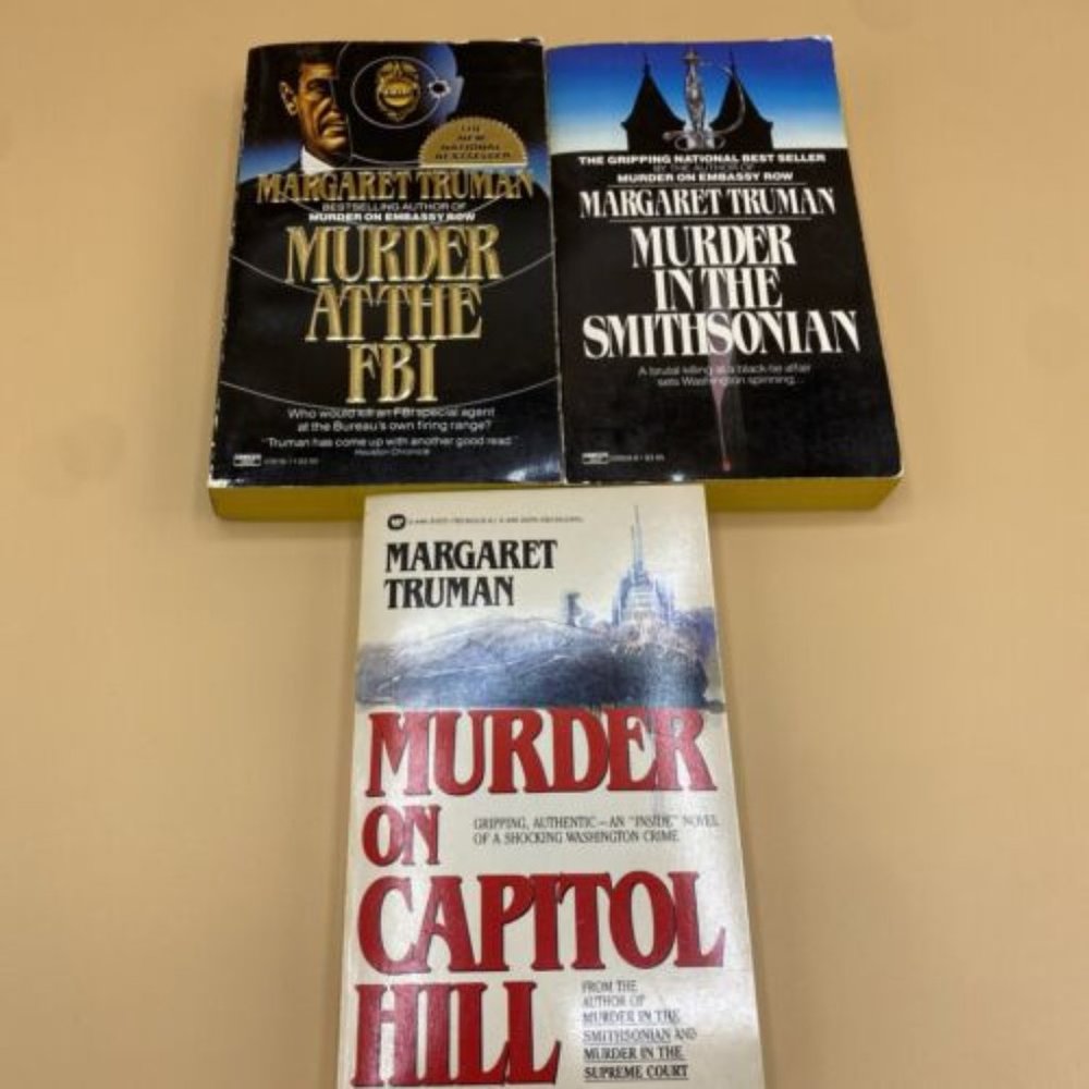 Lot of 3 MARGARET TRUMAN - Murder Mysteries - Suspense Thrillers - Paperbacks.